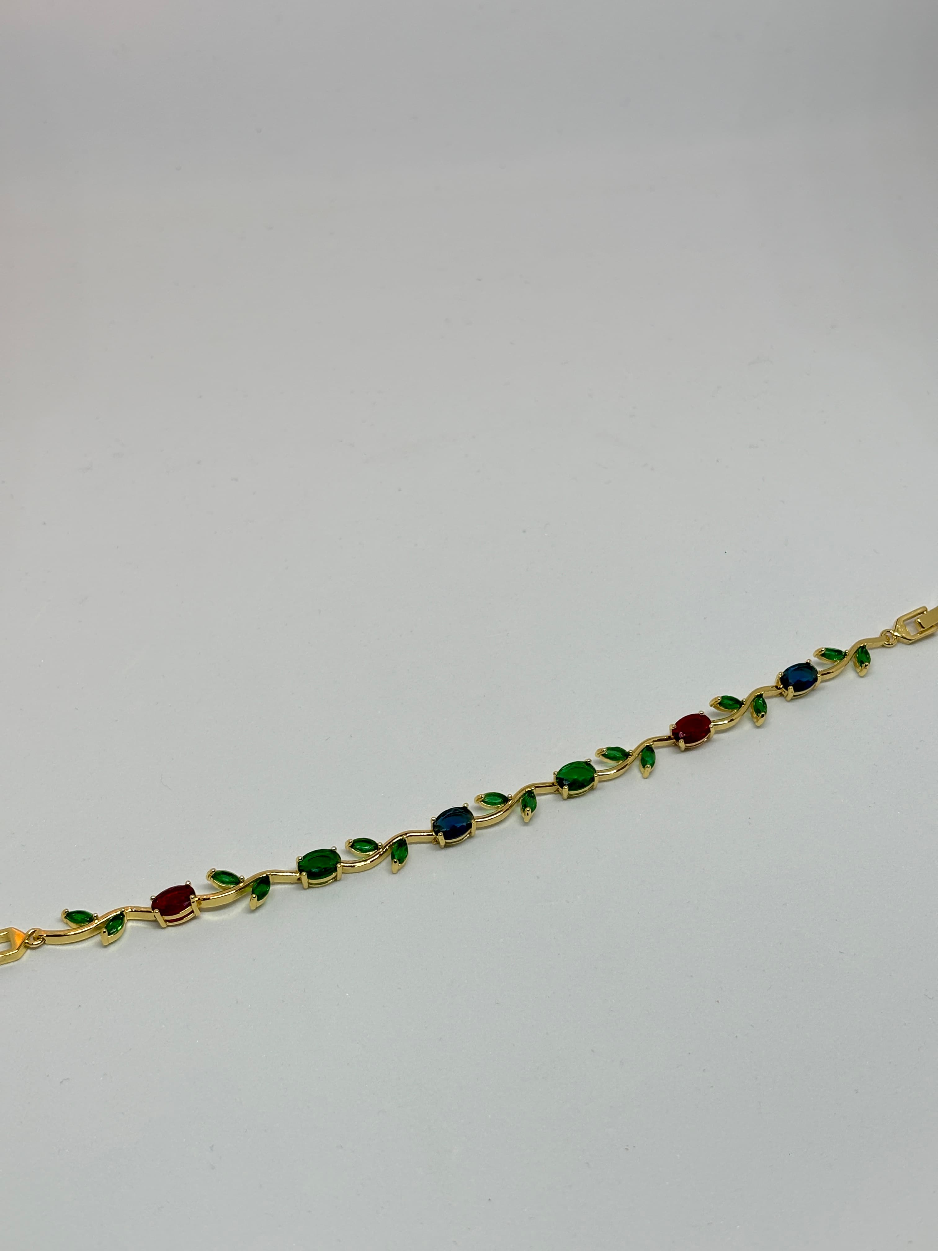 multicolour vine charm bracelet