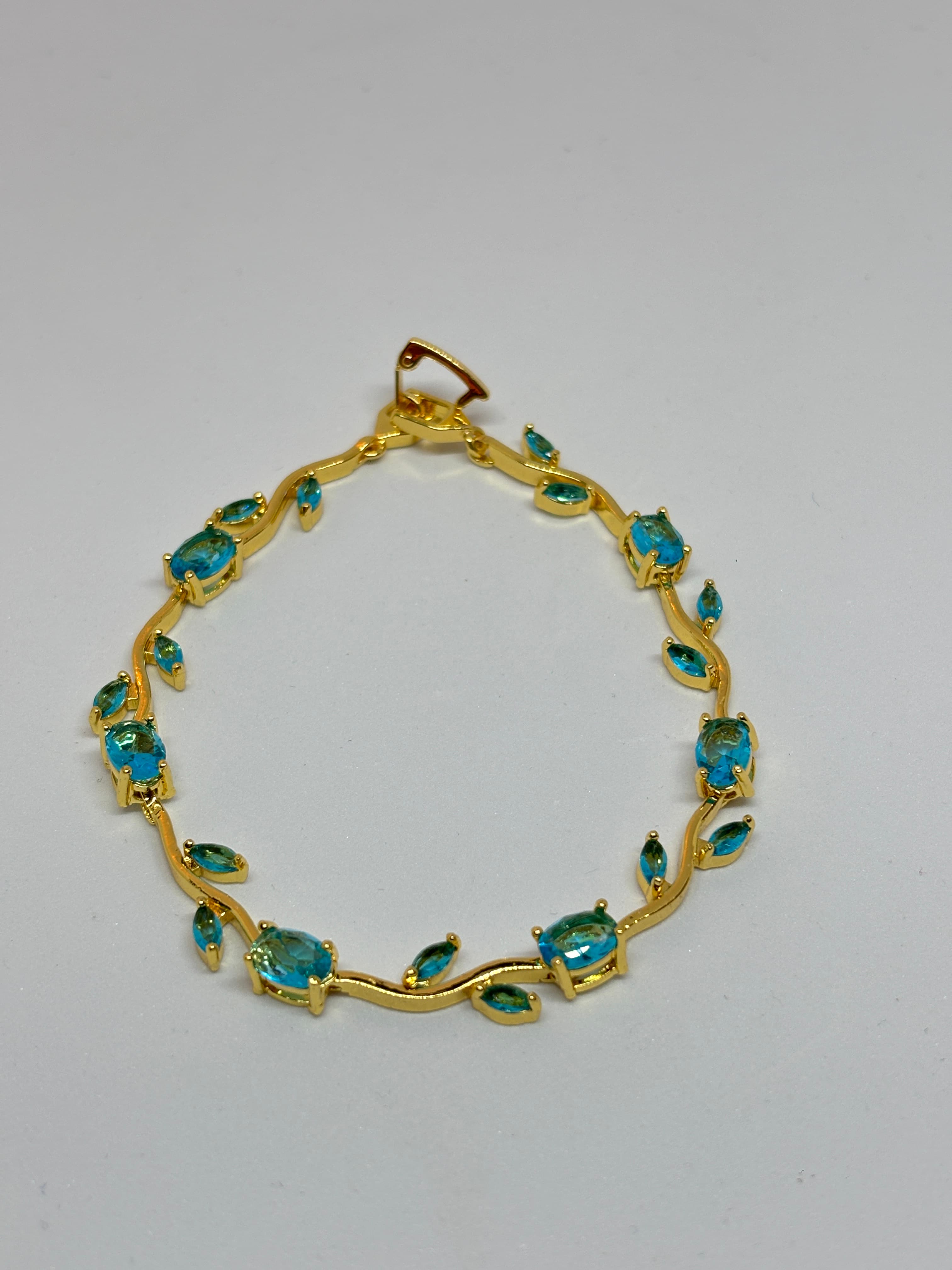 blue vine charm bracelet