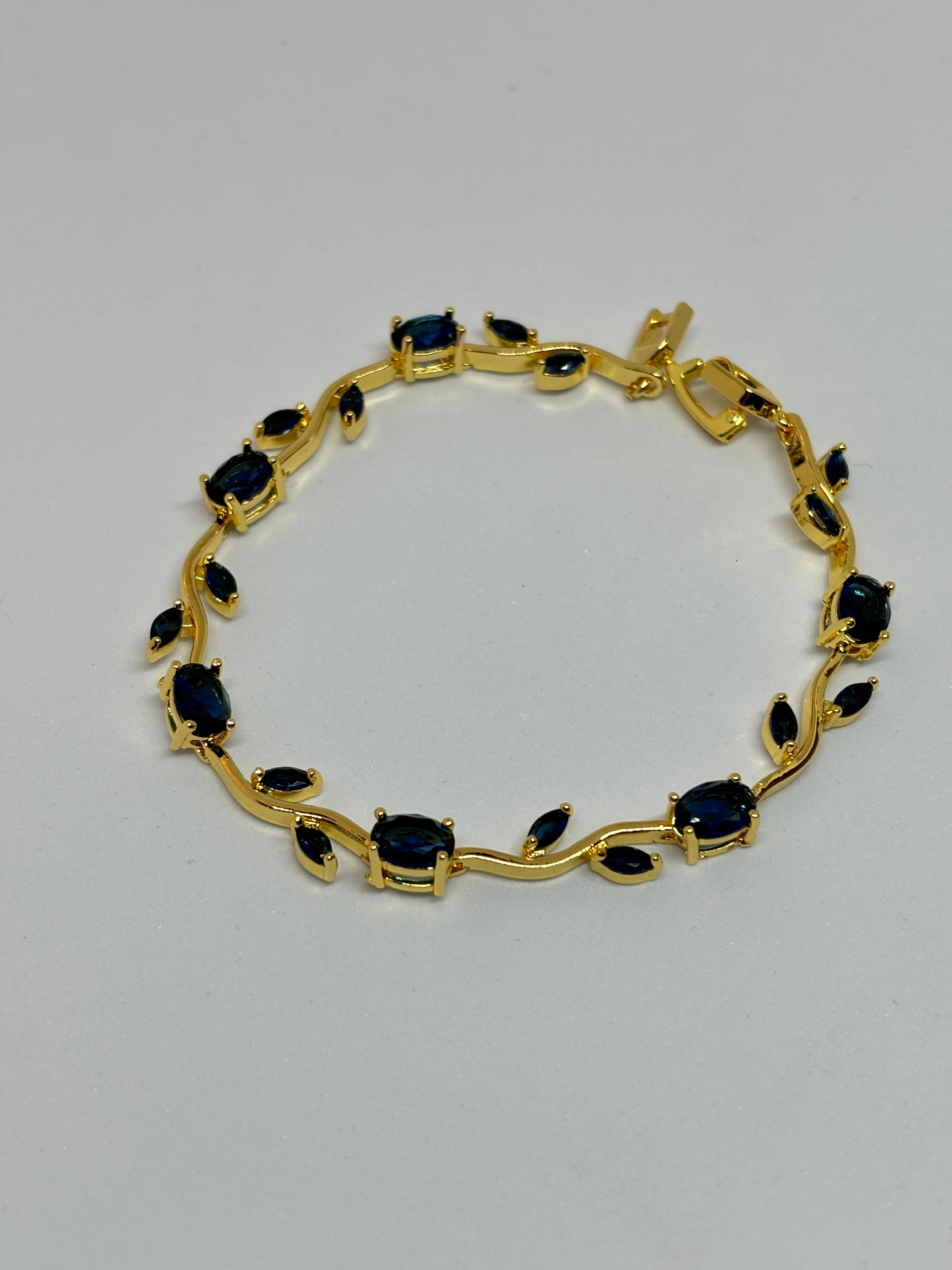 blue vine charm bracelet