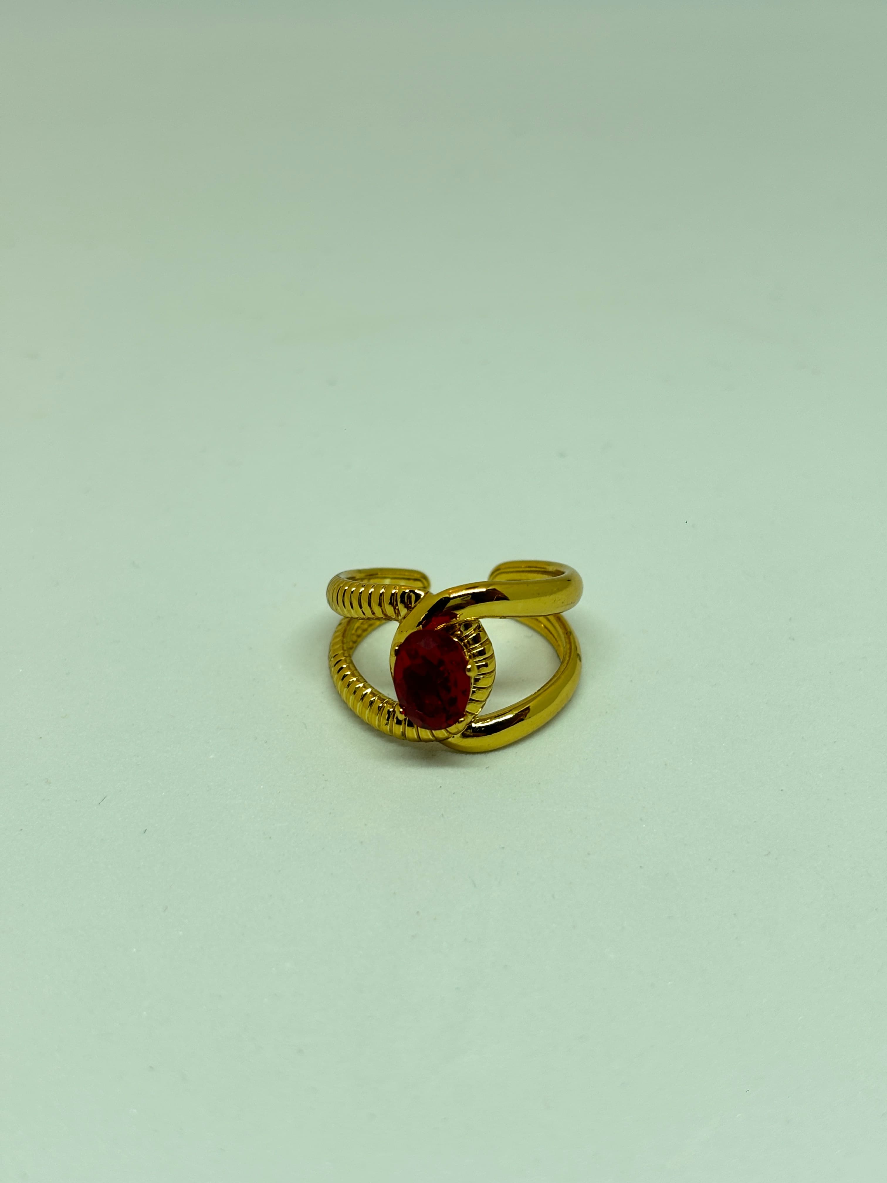 ruby red wrap ring