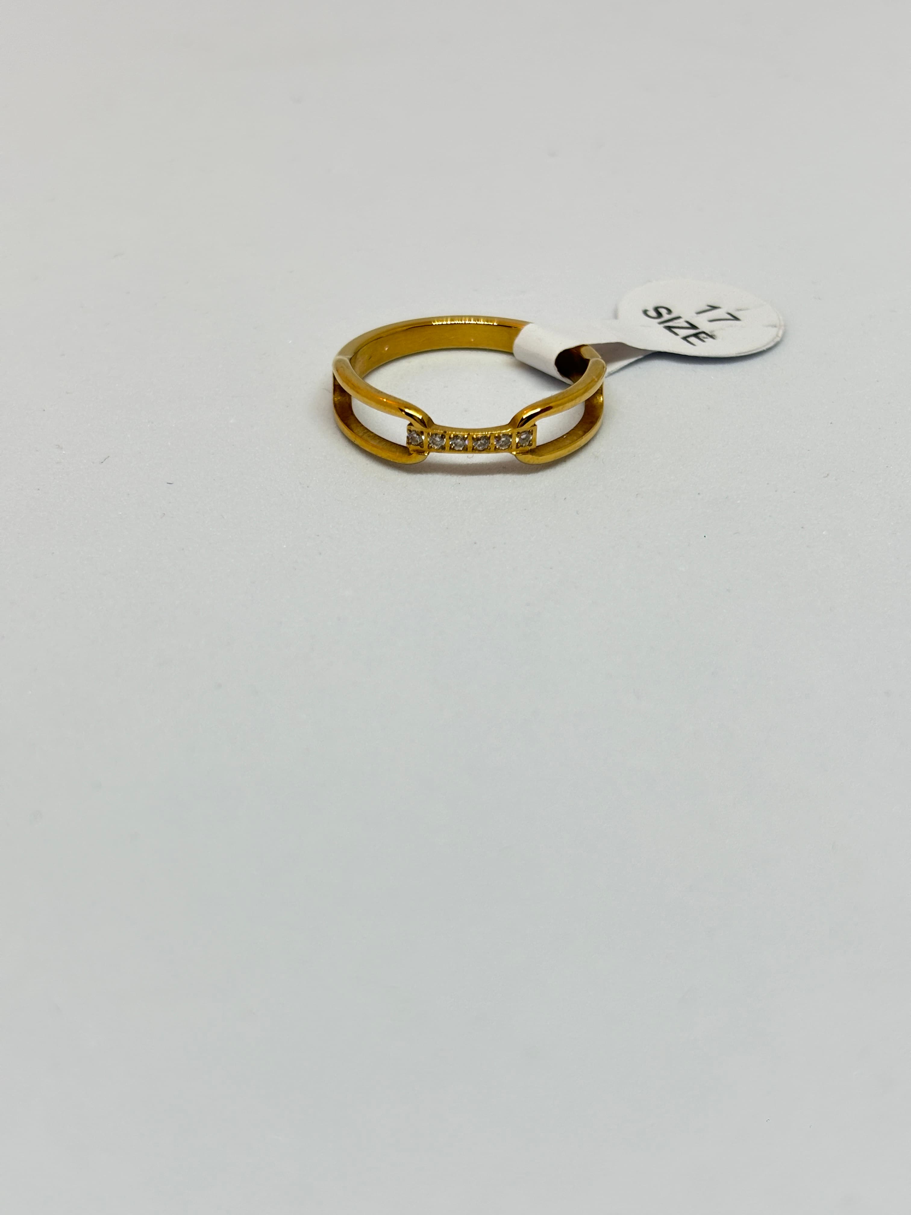 dainty gold bridge ring