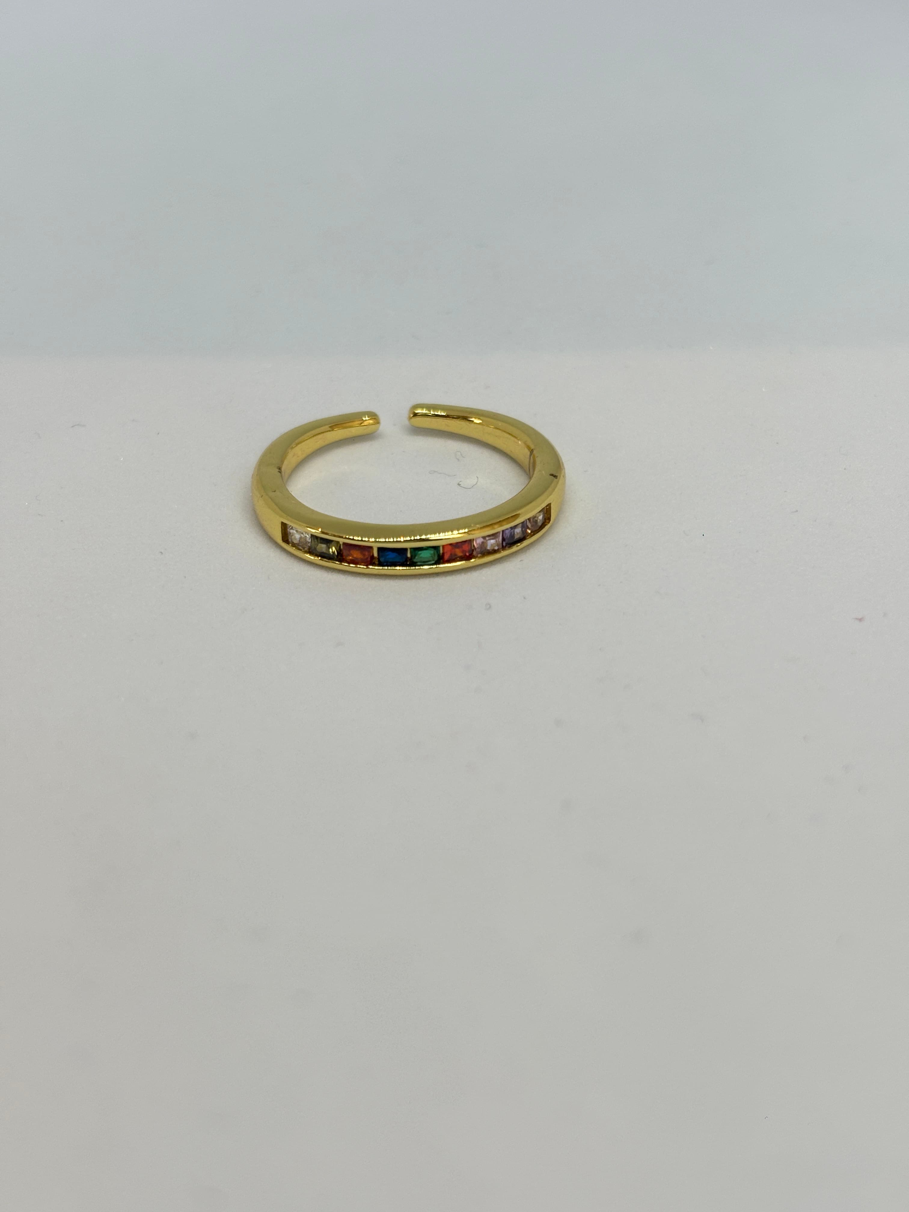 little rainbow band ring