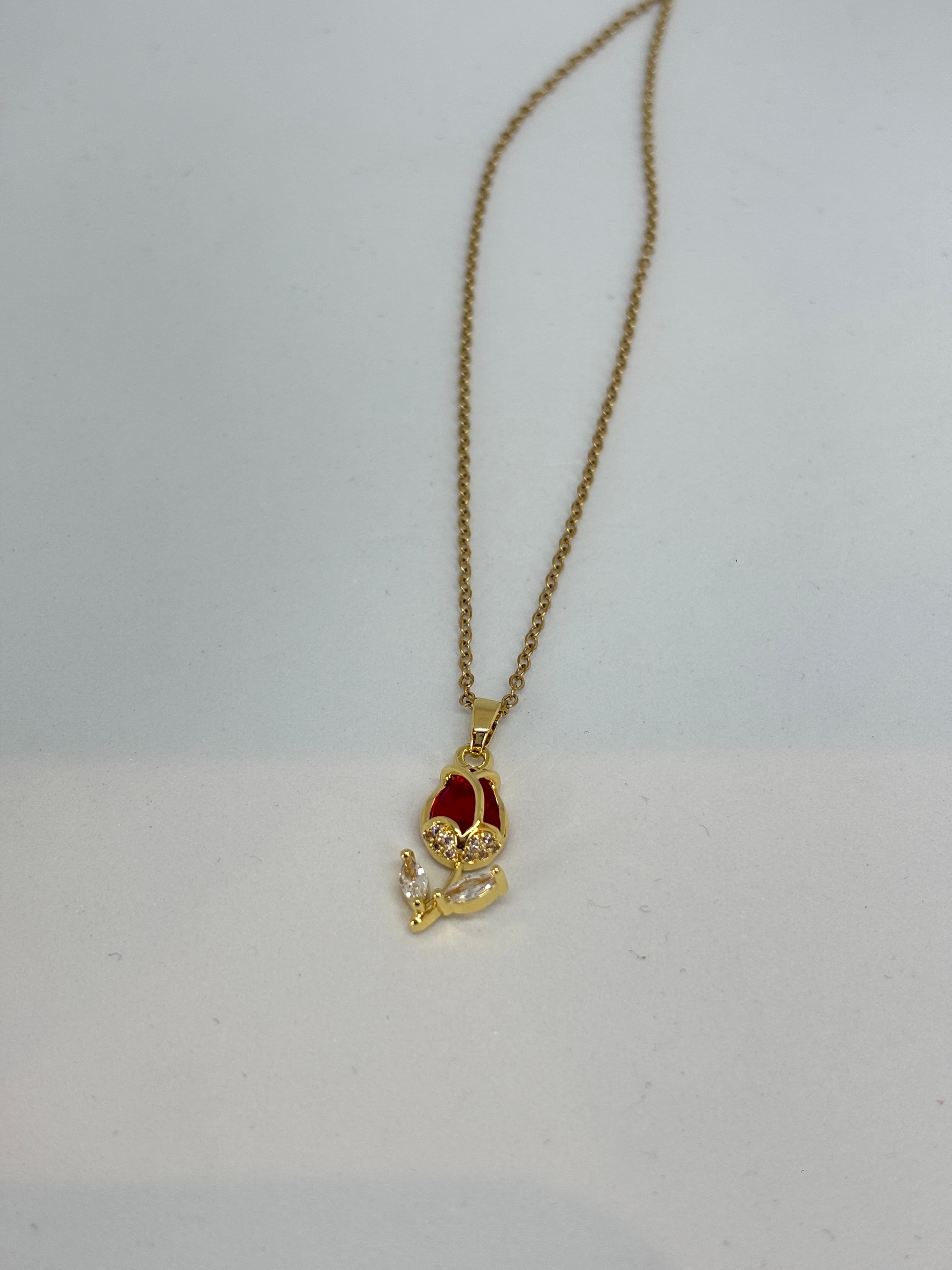 little red tulip pendant