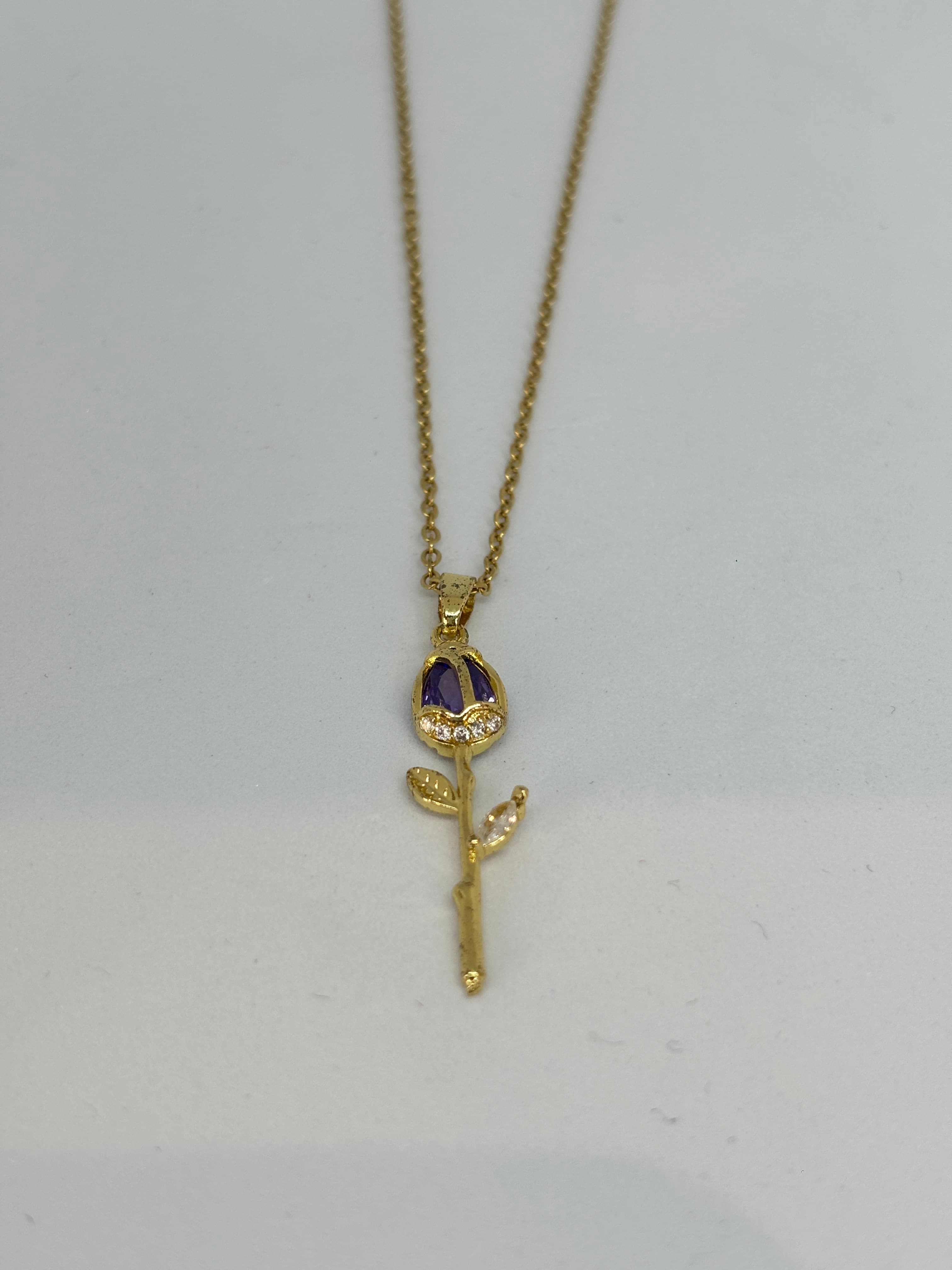 little purple tulip pendant