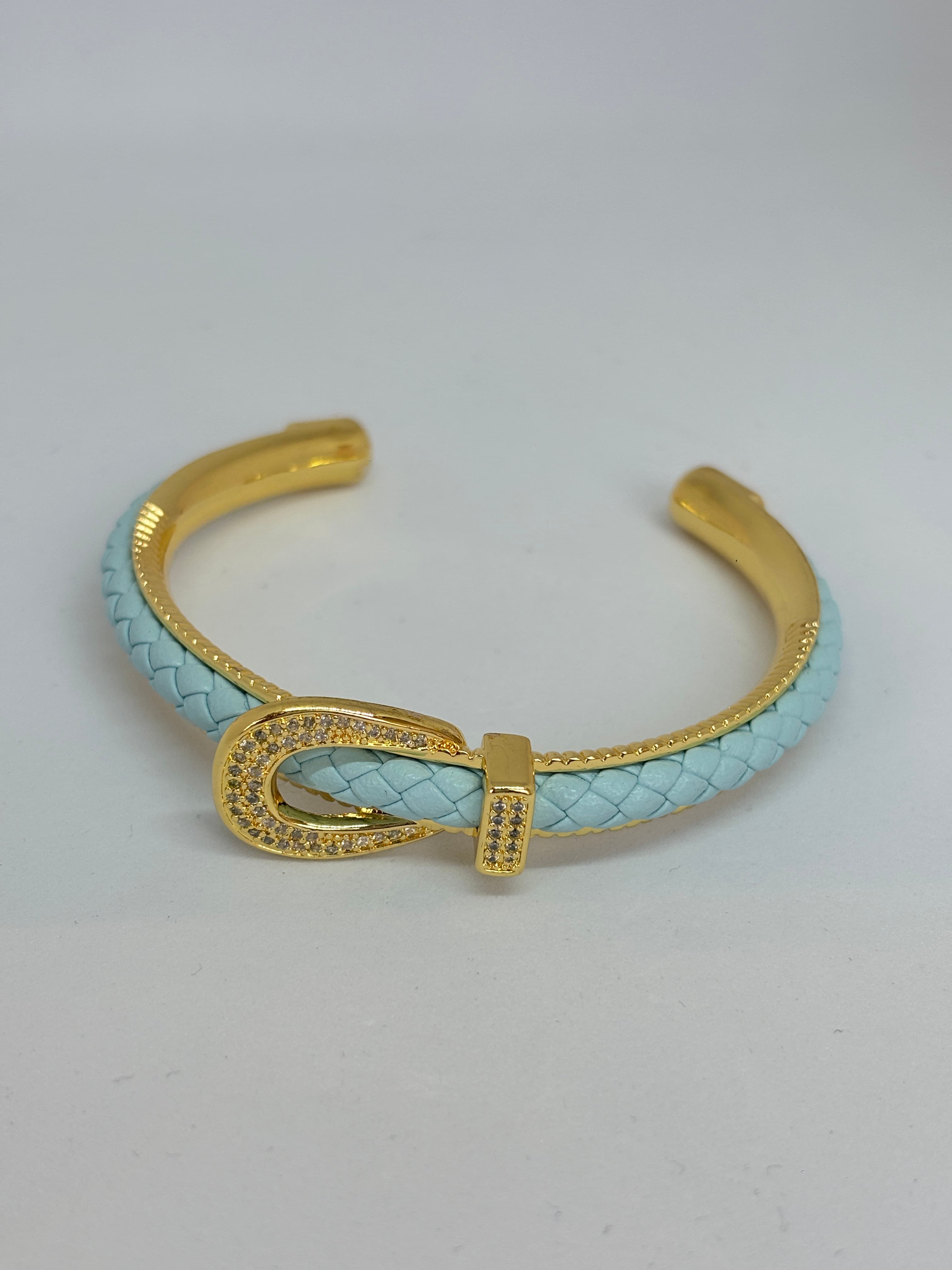 baby blue woven cuff
